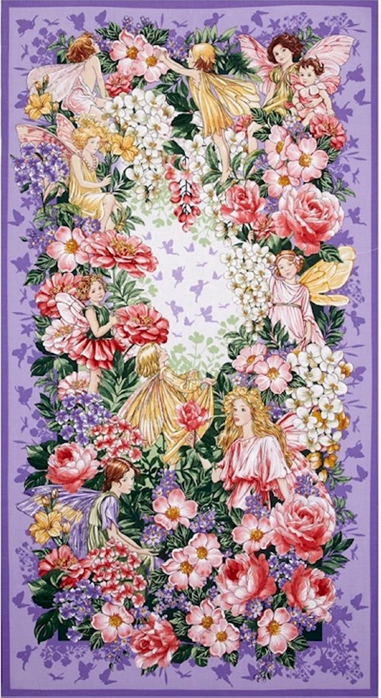Fairy Dream Panel, Michael Miller, Cicely Mary Barker Flower Fairies