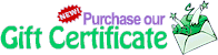 New! Purchase our gift certificate!