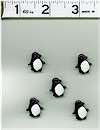 Penguin Buttons Set Of 5