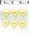 Yellow Balloon Buttons Set Of 6