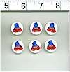 Paddington Bear Buttons Set Of 6