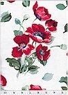 Red Poppies on White, Timeless Treasures