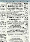 Newspaper Print Famous Headlines! Blank Textiles Good News! Please See Item Description