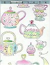 Teapots Bright Pastel Timeless Treasures