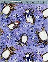 Penguins, Silver Accenting, Spx Fabrics