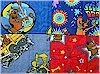 Scooby Doo Set Of 4 Fat Quarters Springs Global